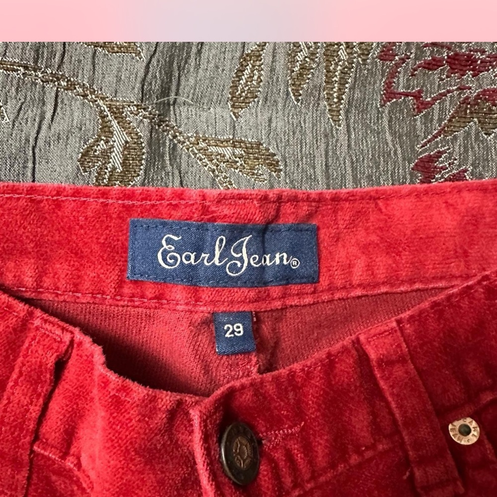 Earl Jean Red Corduroy Pants